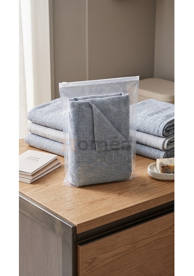 10 Lu Fermuarlı Organizer Çanta Seti 40x50 Cm Çok Amaçlı Makyaj, Seyahat Ve Düzenleme Çantası Şeffaf