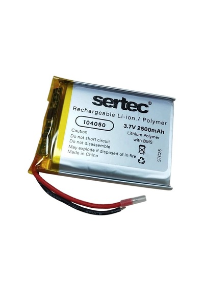 Sertec 104050 3.7v 2500mah Li-polymer Pil Devreli/1.5a Evimdeyokyok