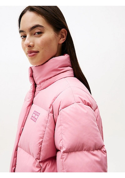 Tommy Hilfiger Tjw Alaska Grid Kısa Kuş Tüyü Kadın Pembe Ceket Dw0dw21624thc Pembe