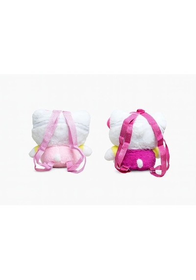 Mudanis Peluş Hello Kitty Sırt Çantası Alk3002 Beyaz