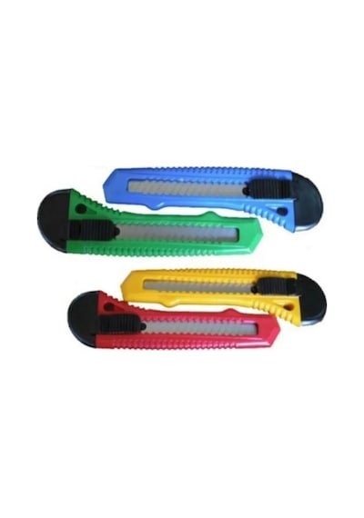 Plastik Maket Bıçağı Falçata Geniş Büyük Boy 4 Adet