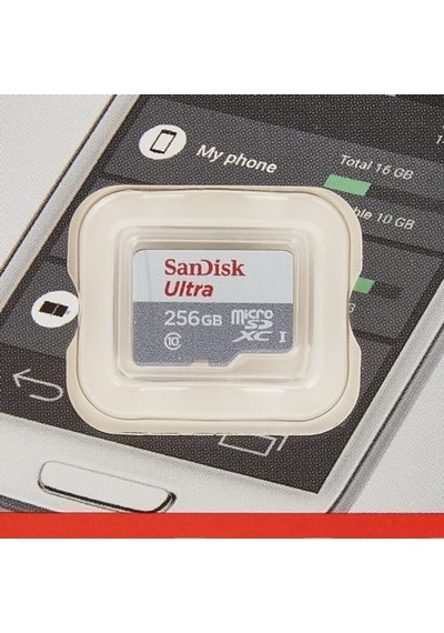 256gb Ultra Lite Microsdxc 100 Mb, Beyaz/gri