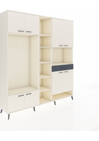 Hyperion Dolap 12 Raflı Tek Çekmeceli 8 Kapaklı 220x44x243 Aytaşı-aytaşı/antrasit Çok Renkli Hyperion Dolap 12 Raflı Tek Çekmeceli 8 Kapaklı 220x44x243 Aytaşı-aytaşı/antrasit Çok Renkli