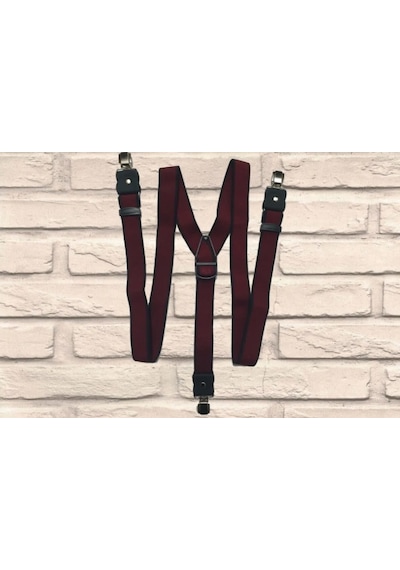 Zekton %100 Deri Bordo Unisex Pantolon Askısı