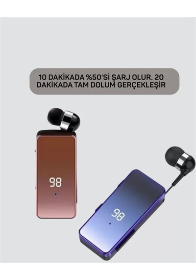 Ultra Hızlı Şarj Özellikli Type-c Bluetooth Kulaklık 10 Dakikada %50 Şarj 20 Dakikada Tam Dolum Yeni Nesil 1