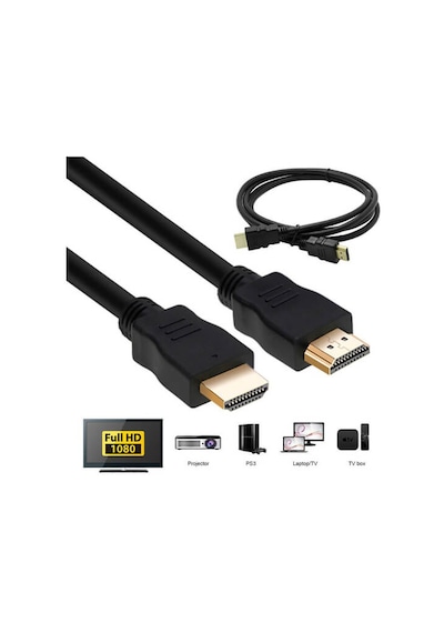 50 Cm Kısa Hdmi Kablo - Receiver Uydu Alıcı Ps3 Lcd Led Tv