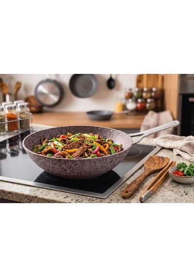 Zest Peakstone Wok Tava Gri