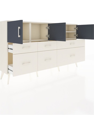 Arges Konsol 4 Raflı 6 Çekmeceli 4 Kapaklı 176x30x99 Aytaşı-antrasit/aytaşı Antrasıt/aytası - Aytası Arges Konsol 4 Raflı 6 Çekmeceli 4 Kapaklı 176x30x99 Aytaşı-antrasit/aytaşı Antrasıt/aytası - Aytası