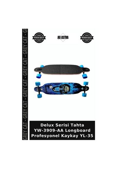 Delux Serisi Tahta Yw-3909-aa Longboard Profesyonel Kaykay Yl-35 Çok Renkli