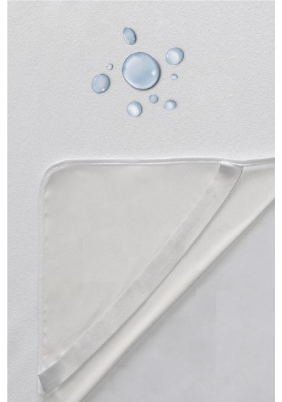 Evony Sıvı Geçirmez Yatak Koruyucu Alez 60x120 Cm Micro Kumaş Alez Beyaz