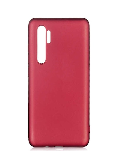 Noktaks - Mi Note 10 Lite Uyumlu - Kılıf Mat Soft Esnek Premier Silikon Kapak - T13719 - Mürdüm Mürdüm