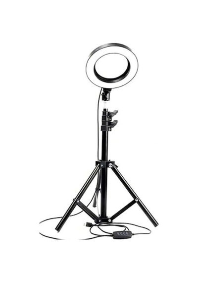 Youtuber 10 Inç Led Tripod Işıklı Telefon Tutucu Makyaj Işığı Ring Light