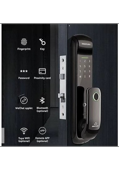 Bluetooth Biyometrik Parmak İzi Akıllı Kapı Kilidi