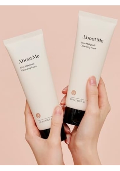 About Me Rice Makgeolli Cleansing Foam Pirinç Mayası Özlü Aydınlatıcı Temizleme Köpüğü Cilt Temizleme Ürünü 120 Ml