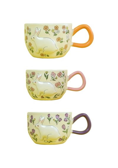 Tavşan Bahçesi Seramik Kupa Bm-2382 6998