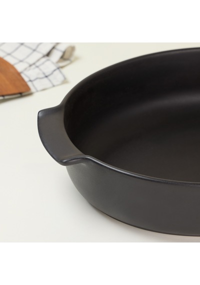 Aryıldız Elissa Oval Fırın Kabı Mat Siyah 40 Cm Çok Renkli