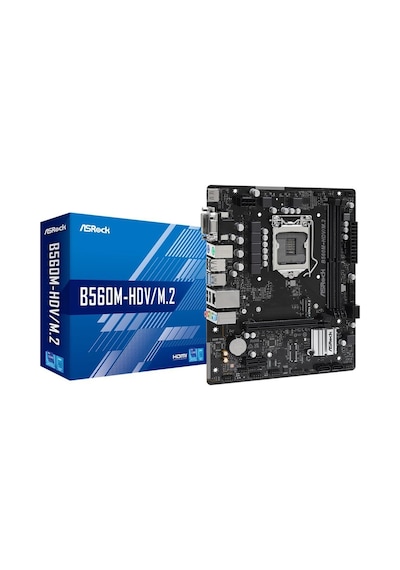 Asrock B560M-HDV/M2 Intel B560 3200 MHz DDR4 Soket 1200 mATX Anakart Asrock B560M-HDV/M2 Intel B560 3200 MHz DDR4 Soket 1200 mATX Anakart