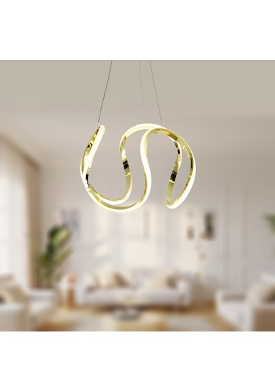 Tt306-35-sr Tt Ayd. Sarı Işık Kavis Sarı Kaplama Led Avize SARI