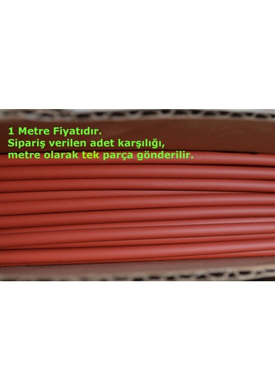 1 Metre 3,2mm Kırmızı Isı İle Daralan Makaron Kablo Izolasyon
