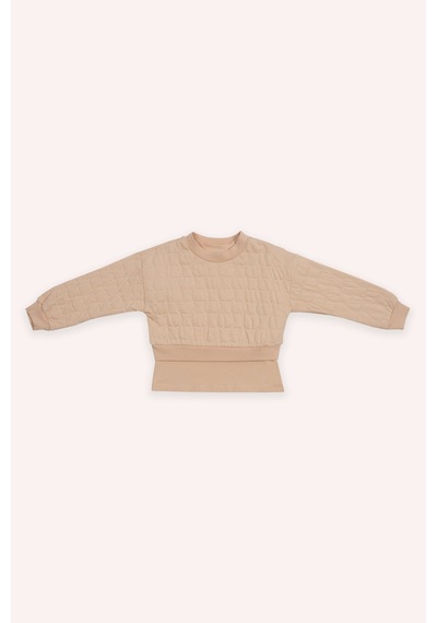 Kız Çocuk Kedi Kapitoneli Somon Sweatshirt 4755292 Kız Çocuk Kedi Kapitoneli Somon Sweatshirt 4755292