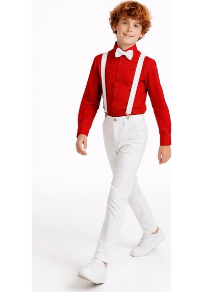 Çlm Store Erkek Çocuk Özel Gün Gösteri Takımı Gömlek-pantolon-papyon Takımı Beyaz Beyaz Çlm Store Erkek Çocuk Özel Gün Gösteri Takımı Gömlek-pantolon-papyon Takımı Beyaz Beyaz