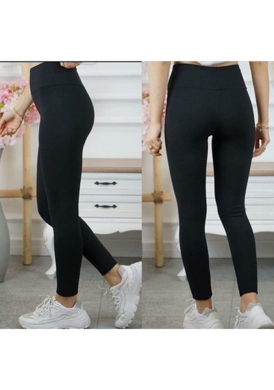 Pucka Fashion Çelik Örme Taytsiyahm Siyah