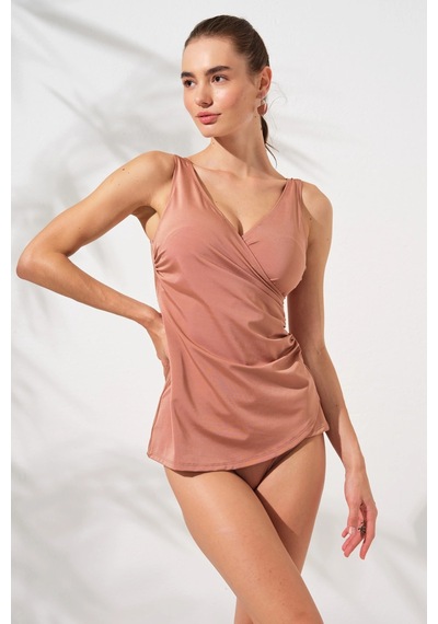 Pierre Cardin Mara Kruvaze Formlu Tankini Takım Bronz 231501