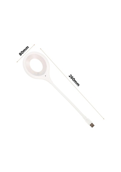 Ecuy Portatif Akrobatik Usb Led Okuma Ve Çalışma Lambası 20 Smd Led Powerbank Uyumlu 5000k Doğal Işık Beyaz