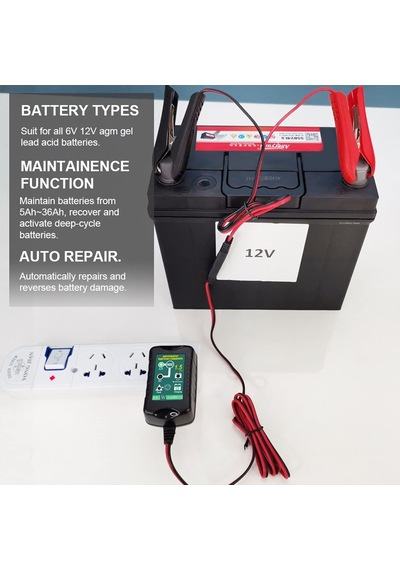 Tr 12 V/6 V Akü Damlama Şarj Cihazı, 1,5 A Otomatik Akıllı Şamandıra Şarj Cihazı, Motosiklet, Çim Biçme Makin