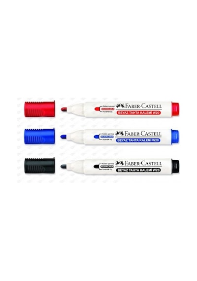 Fabercastell Beyaz Tahta Kalemi W20 Siyah
