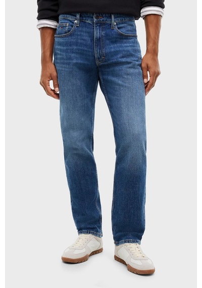 Tommy Jeans Pamuklu Straight Fit Normal Bel Jeans Erkek Kot Pantolon Dm0dm23687 1bk Mavi