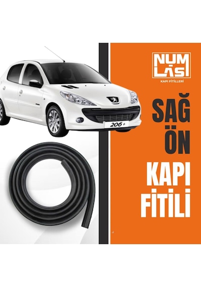 Peugeot 206+ Sağ Ön Kapı Fitili-a Kalite-numlas-nm3683