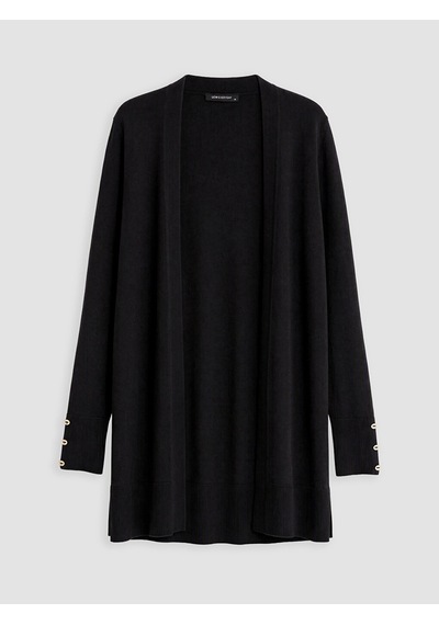 LC Waikiki Lcw Everyday Siyah Şal Yaka Kadın Triko Hırka New Blakız Çocuk