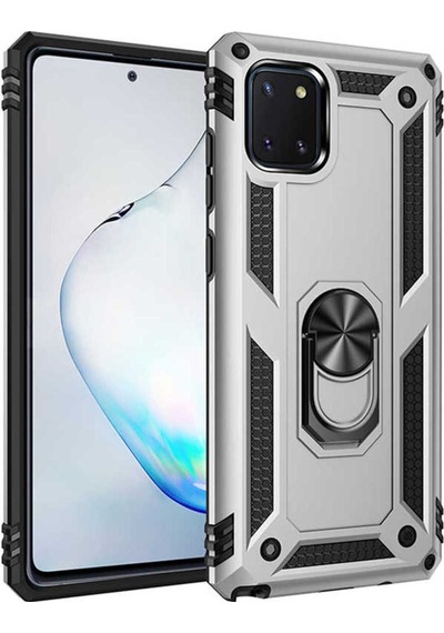Samsung Uyumlu Galaxy A81 Note 10 Lite Kılıf Zore Vega Kapak Gri