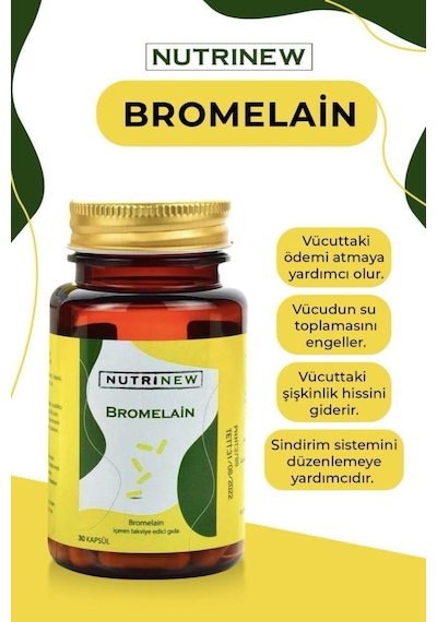 Nutrinew Bromelain 30 Kapsül