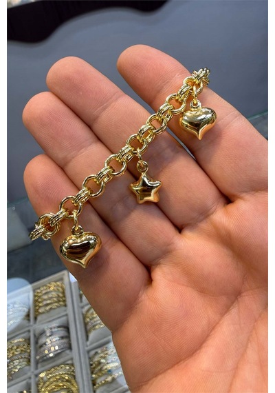 Şans Bilekliği Gold Renk Altın