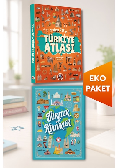 7'den 70'e Türkiye Atlası - Ülkeler Ve Kültürler Eko Paket