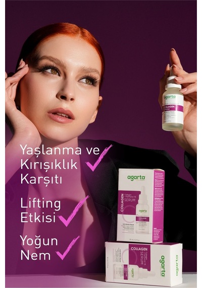 Agarta Yaşlanma ve Kırışıklık Karşıtı Anti-Aging Kolajen Serum 30 ML