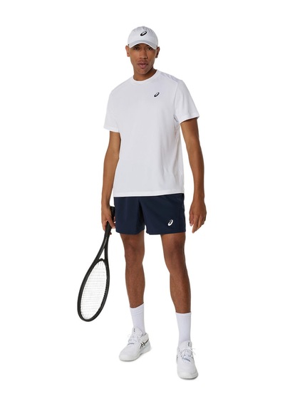 Asics Court Ss Top Erkek White Traditional Kısa Kollu Tshirt 2041a339-100 Beyaz