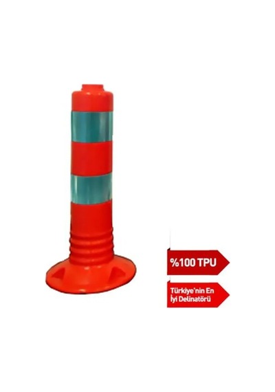 50 Cm Delinatör Trafik Otopark Delinatör 50 Cm Esnek Şerit Ayırıcı