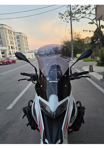 Motocam Benelli Trk 251 Ön Cam 2019-2023 Model 56cm Füme Renkli 4mm
