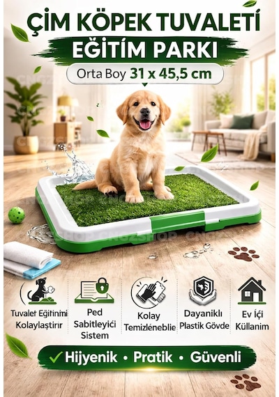 Cngzshop Pet Park Köpek Tuvalet Eğitim Parkı, 31 X 45,5 Cm, Büyük Boy