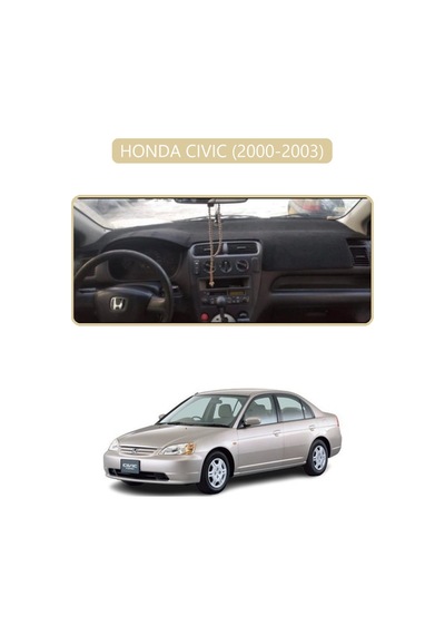 Honda Cıvıc 2000-2003torpido Koruma Halısı Bej Kenar