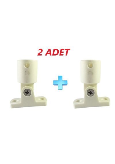 2'li Sealux Tente Ayağı. 25mm. Plastik Taban. Beyaz