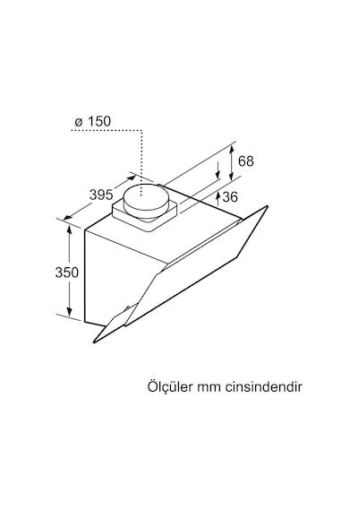 Bosch DWK65AJ80R 60 CM Duvar Tipi Davlumbaz