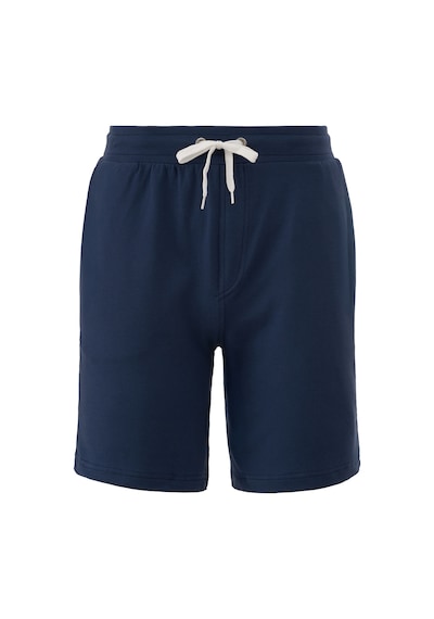 Elemge Pamuklu Erkek Indigo Casual Şort Yan Cepli Bağcıklı Regular Fit Boru Paça Günlük Bermuda 2 Iplik İndigo
