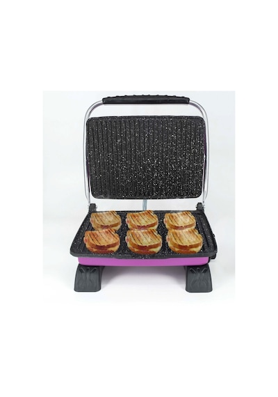 Elis Concept & Dökümix Demir Döküm Granit Lila 1800 Watt 4-6 Dilim Ev-sanayi-büfe Tipi Tost Makinası Ve Izgara