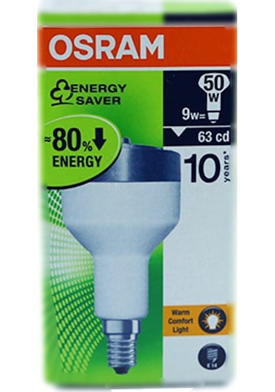 Osram 9W 220-240V 425Lm 2500K R50 E14 Buji Tasarruflu Ampul