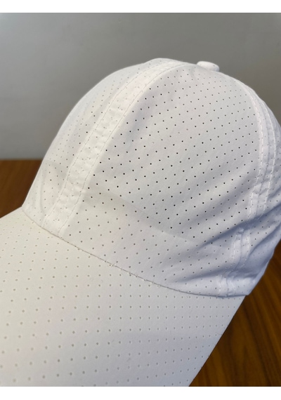 Hamze Mikro Paraşüt Delikli Kumaş Yazlık Unisex Beyzbol Cap Şapka Beyaz