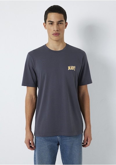 Mavi - Mavi Logo Baskılı Gri Tişört 0611714-70101 Gri
